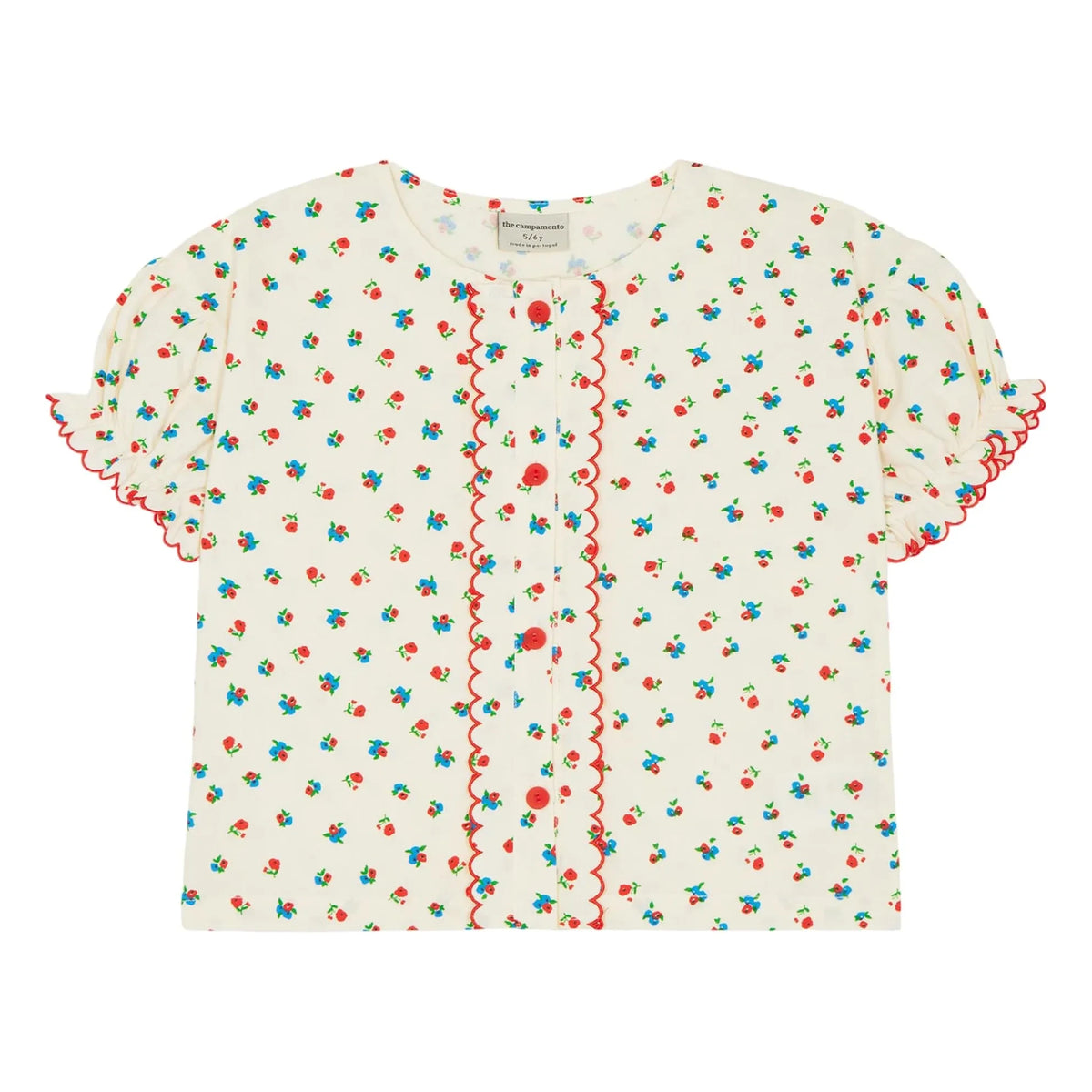 The Campamento - Floral Blouse | Ecru
