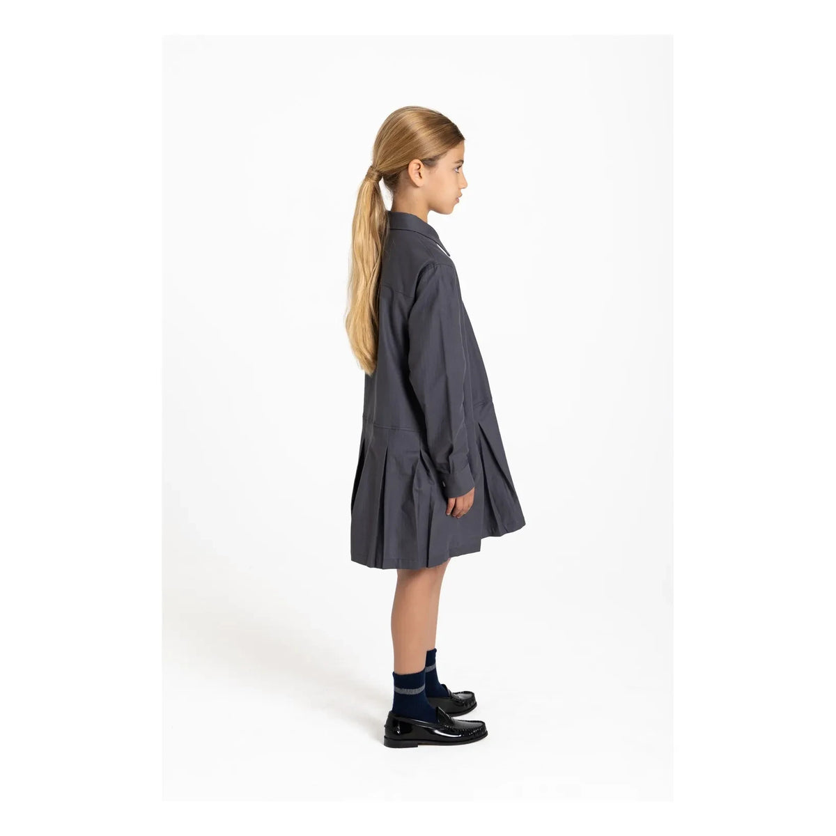 Smallable Kid - Crown shirt dress | Dark gray