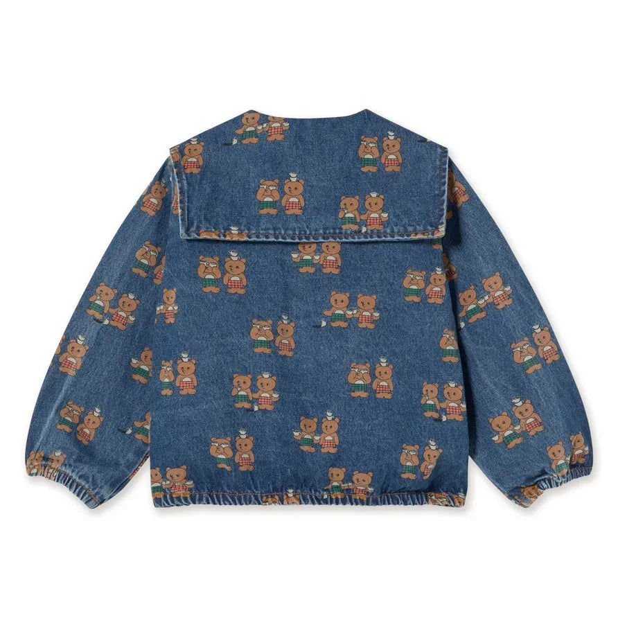 Tinycottons - Tea Room Denim Jacket | Blue