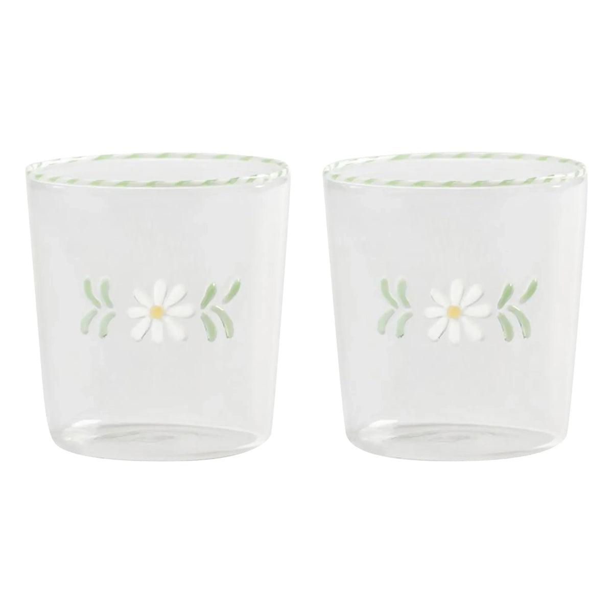 &Klevering - Flora Glasses - Set of 2 | White