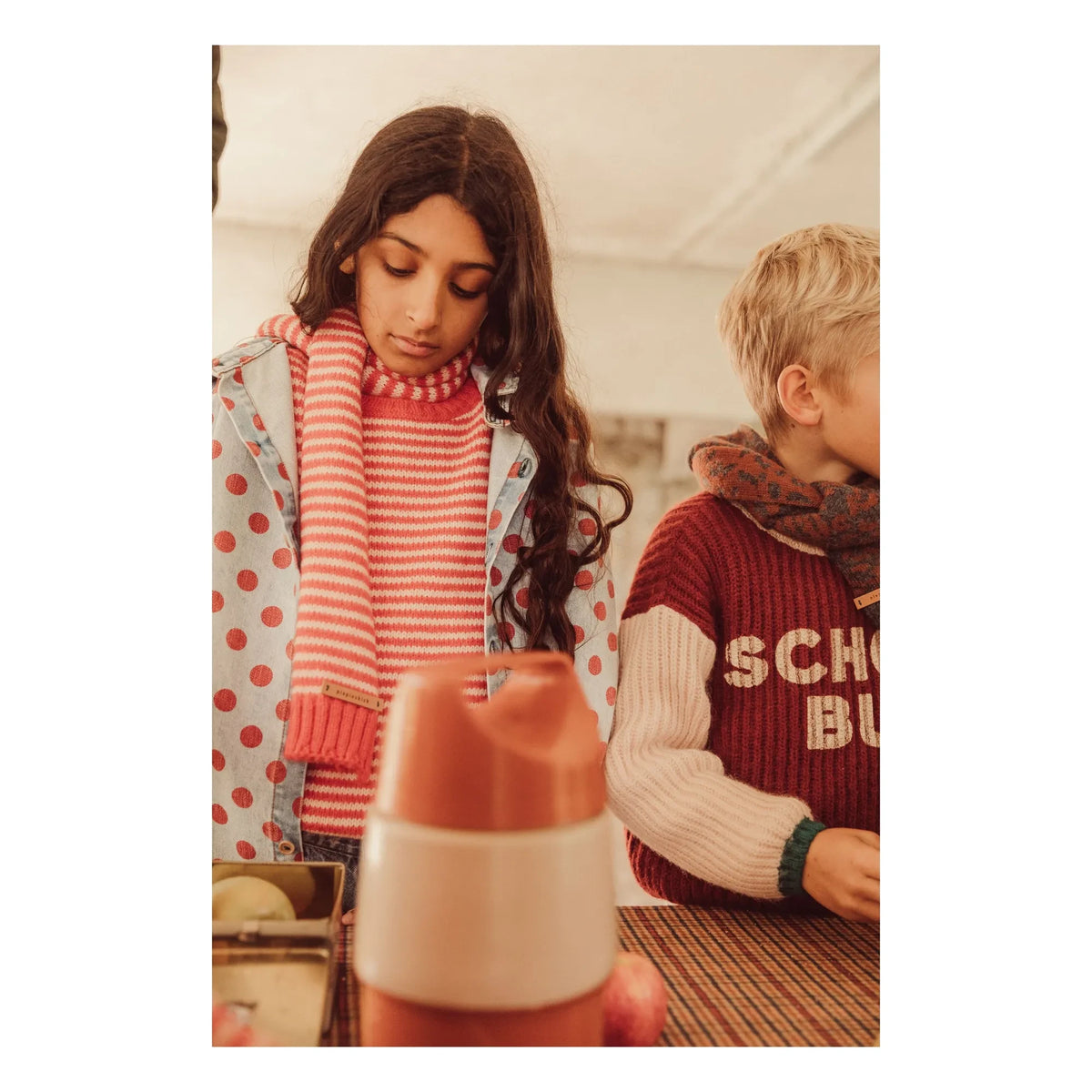 Piupiuchick - Striped Sweater | Red