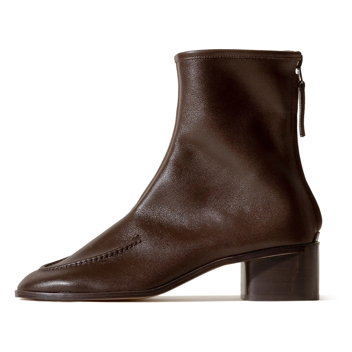 Hereu - Juliol Heeled Leather Boot | Dark Brown