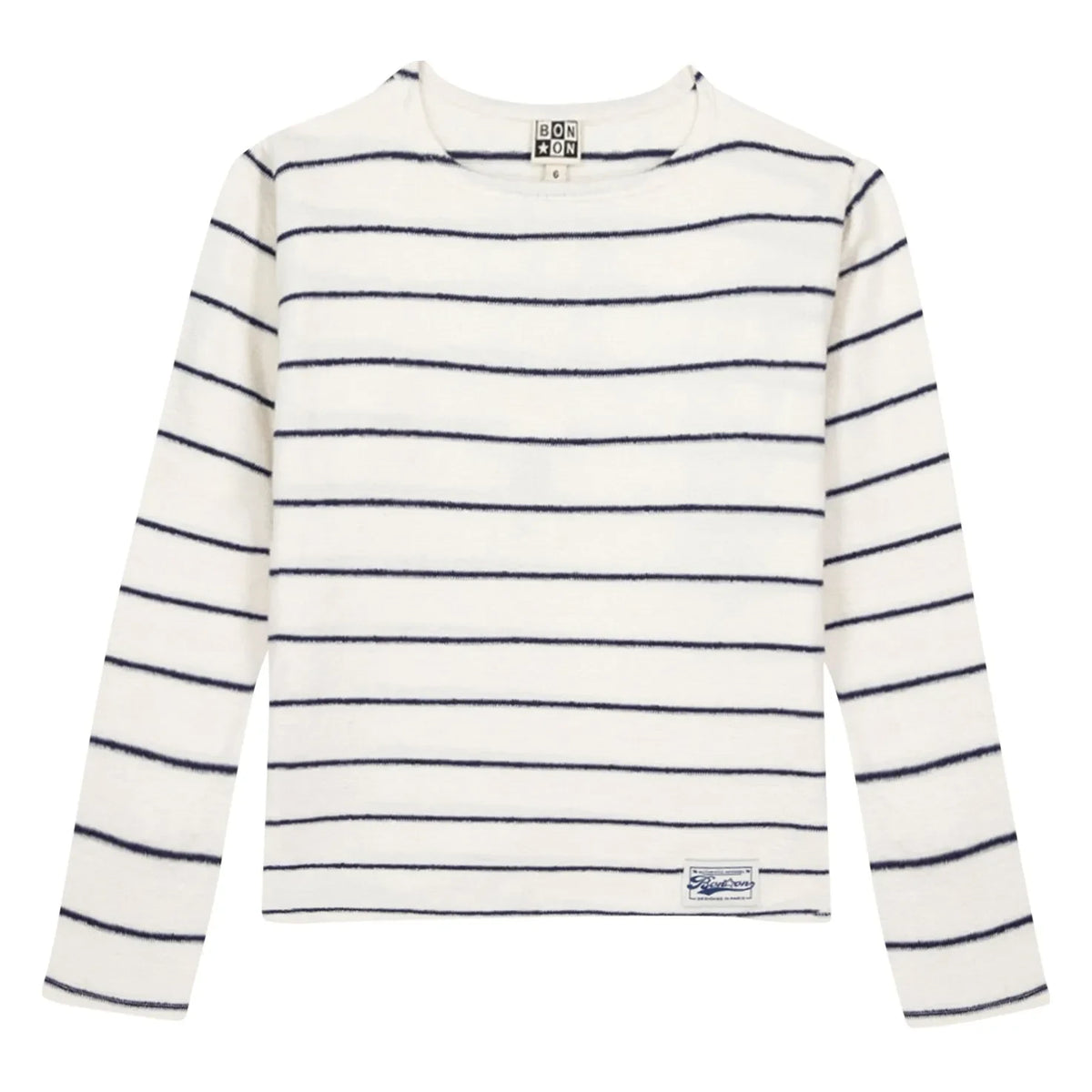 Bonton - Striped Octopus T-Shirt | Ecru