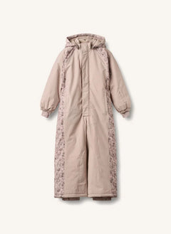 Wheat - Melte Fleurs Ski Suit Made from Recycled Fibers | Light Pink