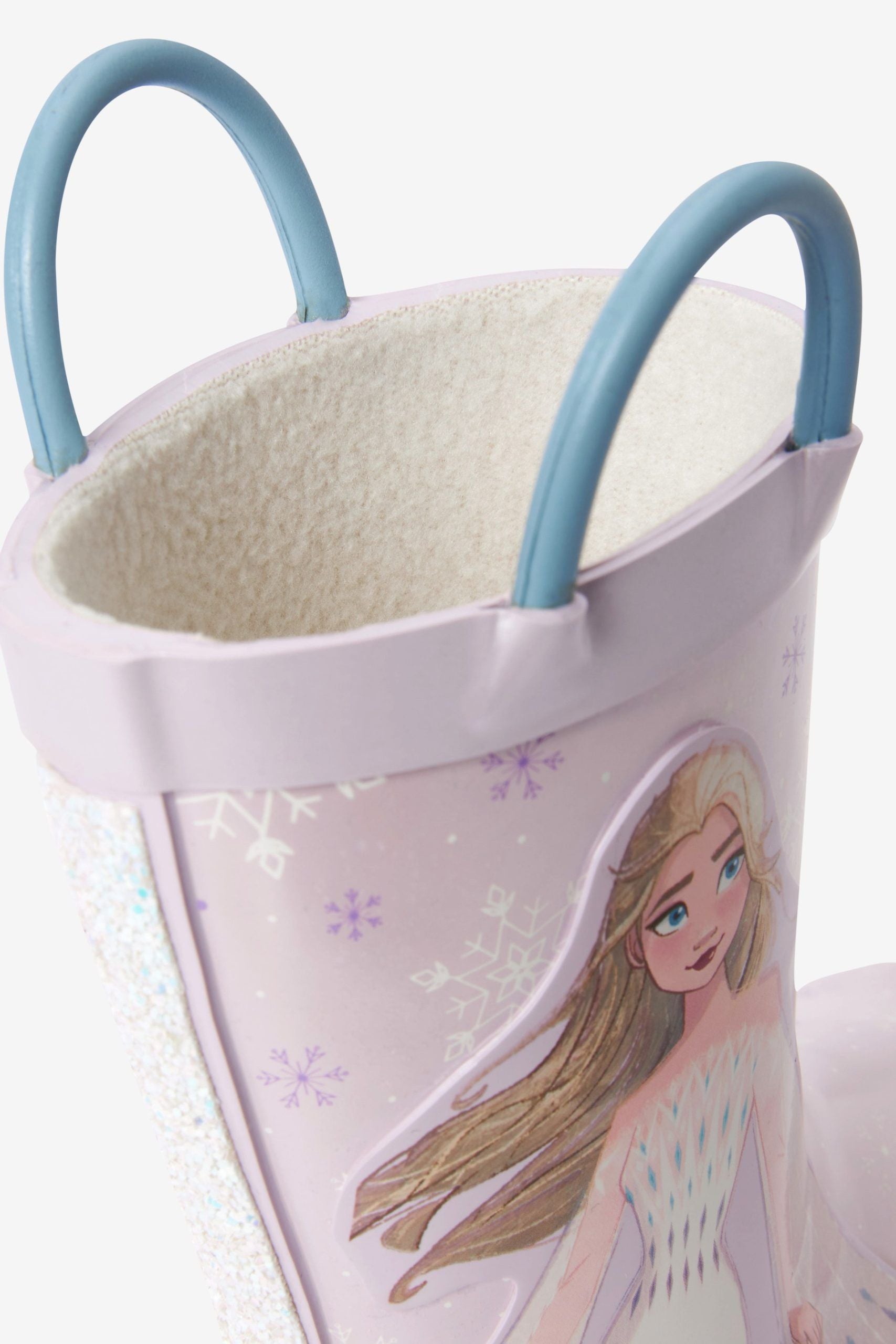 Dinossi - Karlar Ülkesi ELSA Yumuşak Tabanlı Kız Çocuk Polarlı Yağmur Çizmesi-Dinossi