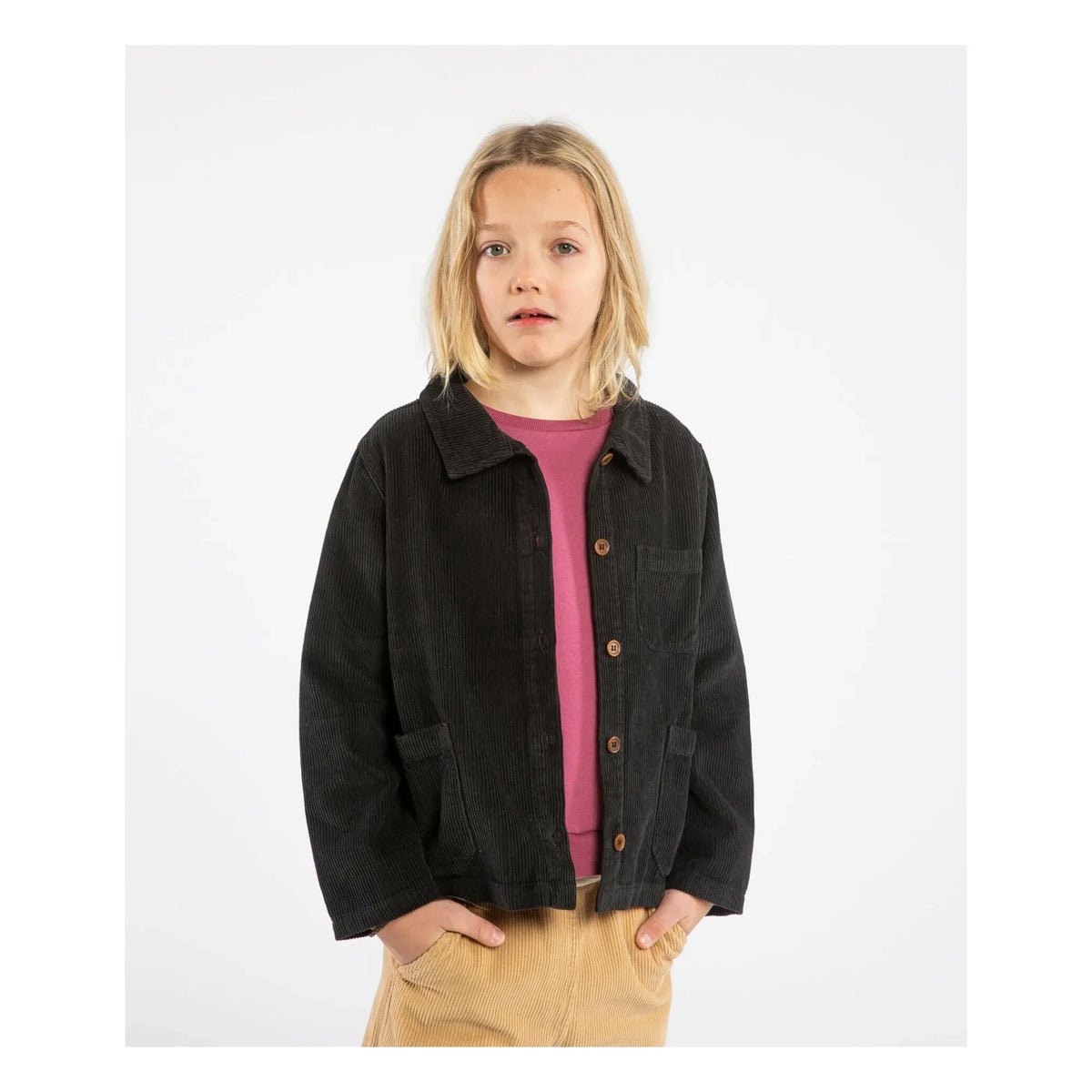 Matona - Organic Cotton Corduroy Jacket | Black