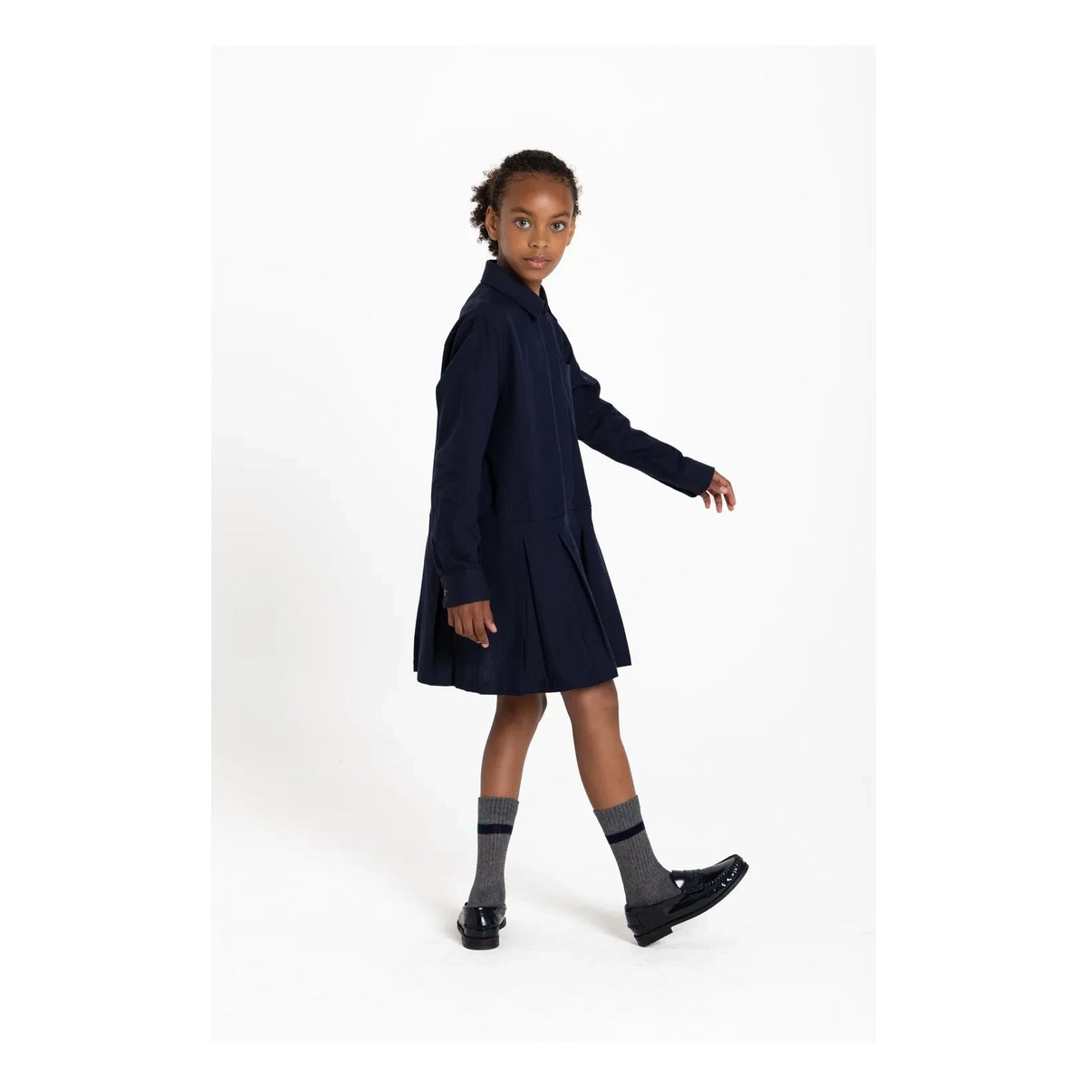 Smallable Kid - Crown shirt dress | Navy