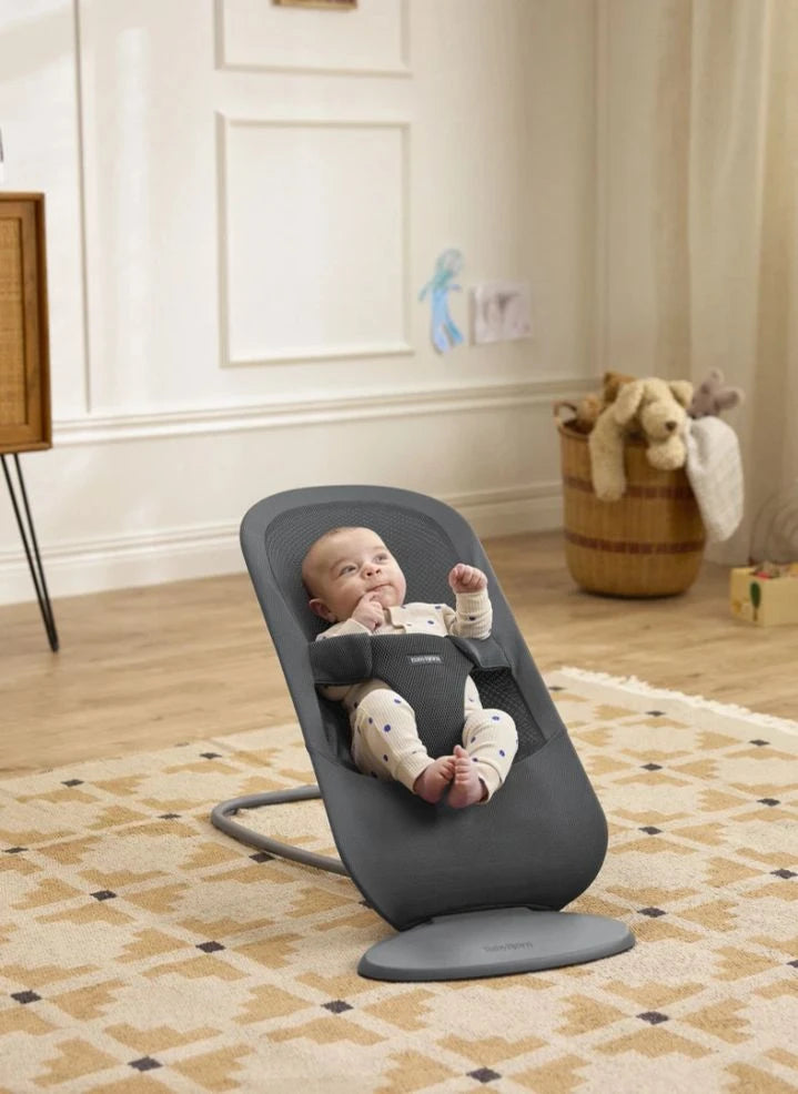 BabyBjörn - Begin Deck Chair - Breathable Mesh Fabric, Dark Grey | Dark grey