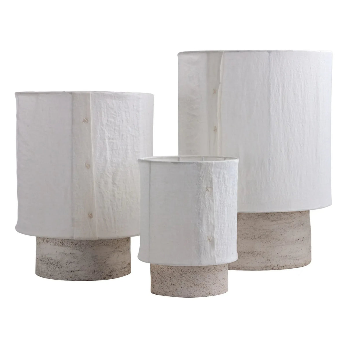 Maison de Vacances - Stoneware Kalé Lamp | White