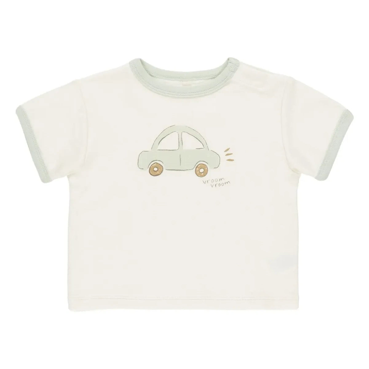Quincy Mae - Car Ringer T-Shirt | Ivory