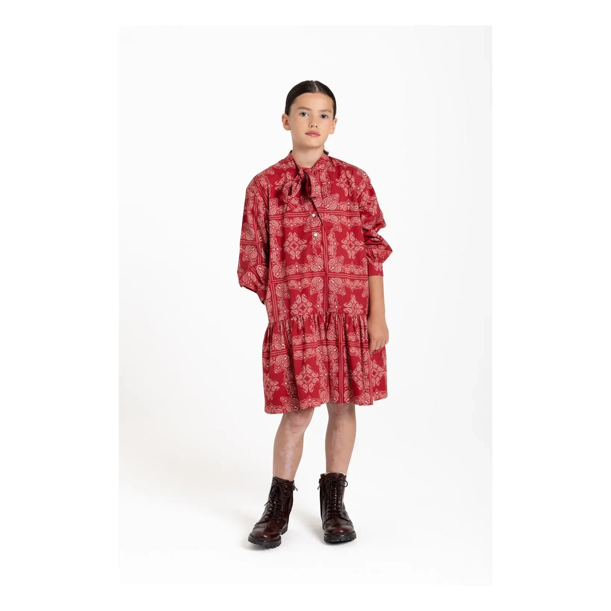 Hundred Pieces - Romy Bandana Dress | Dark Red