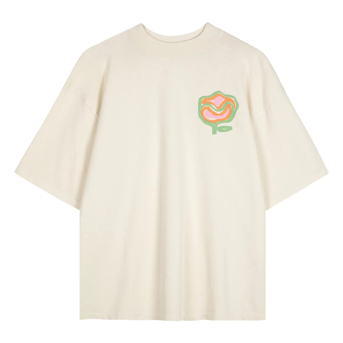 Bobo Choses - Carnation Organic Cotton Oversized T-Shirt - Women's Collection | Ecru