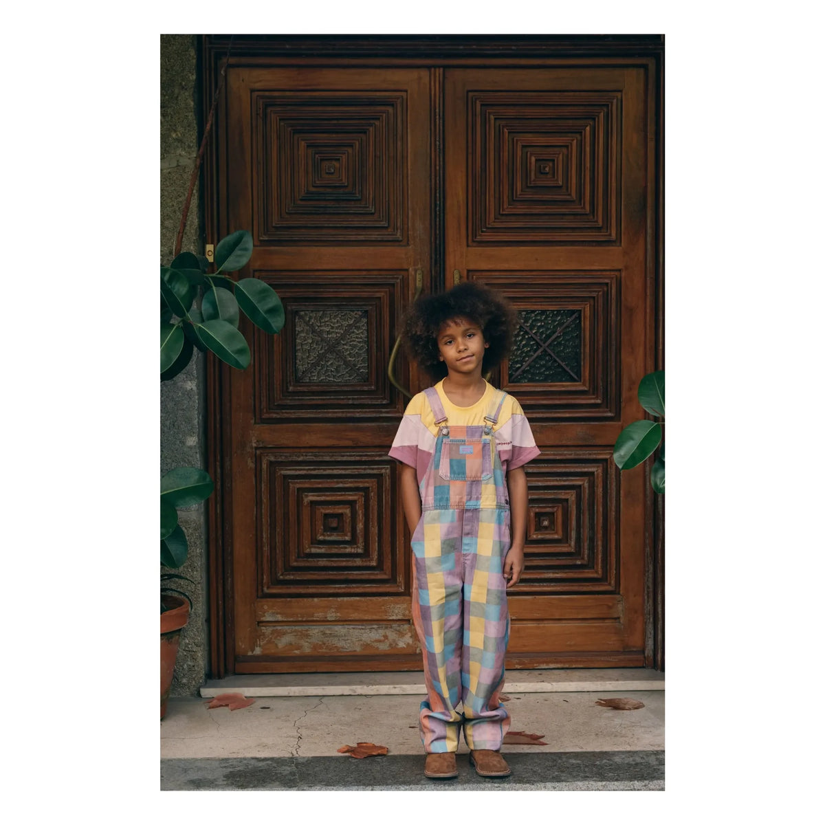 Favorite People - Bookstore Carreaux Overalls | Orange