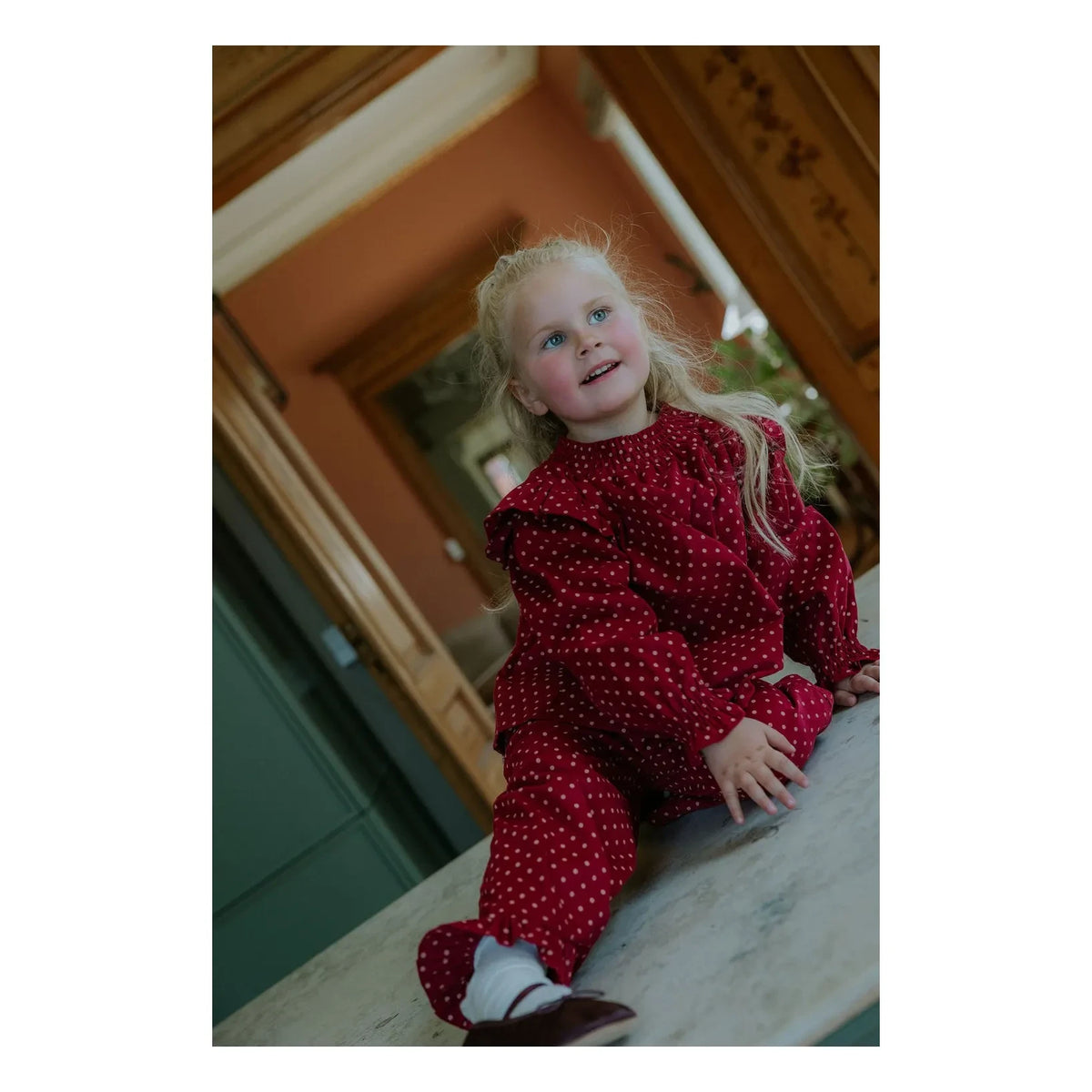 Fliink - Dolly Polka Dot Blouse | Red