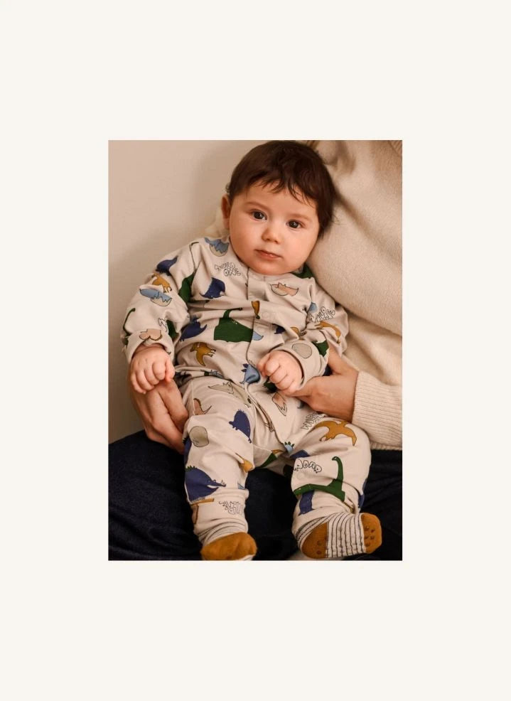 Liewood - Pajamas Birk Dinosaurs Organic Cotton | Sand