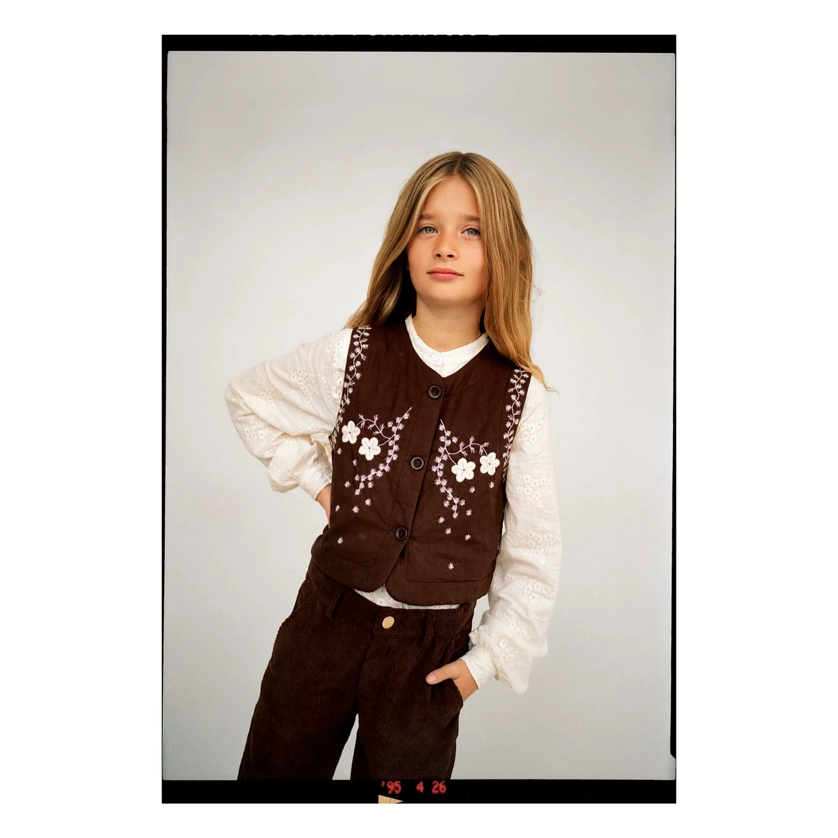 Molo - Heather Floral Pattern Sleeveless Vest