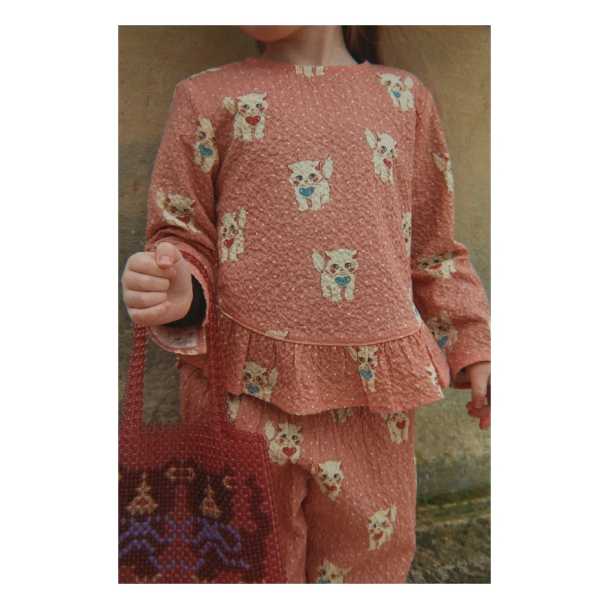 Konges Sløjd - Eline Cats Organic Cotton Blouse | Pink