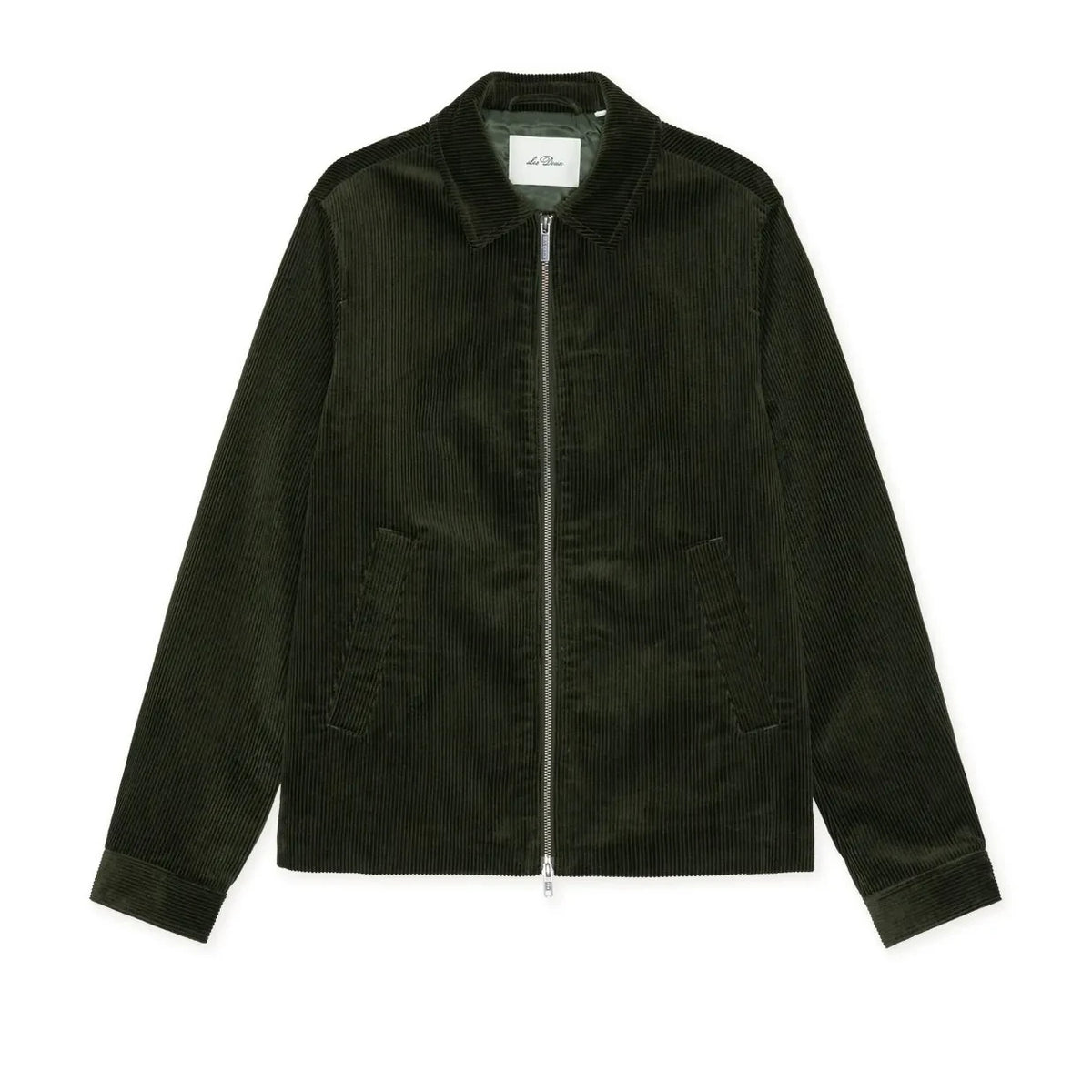 Les Deux - Coach Velvet Jacket | Dark Green