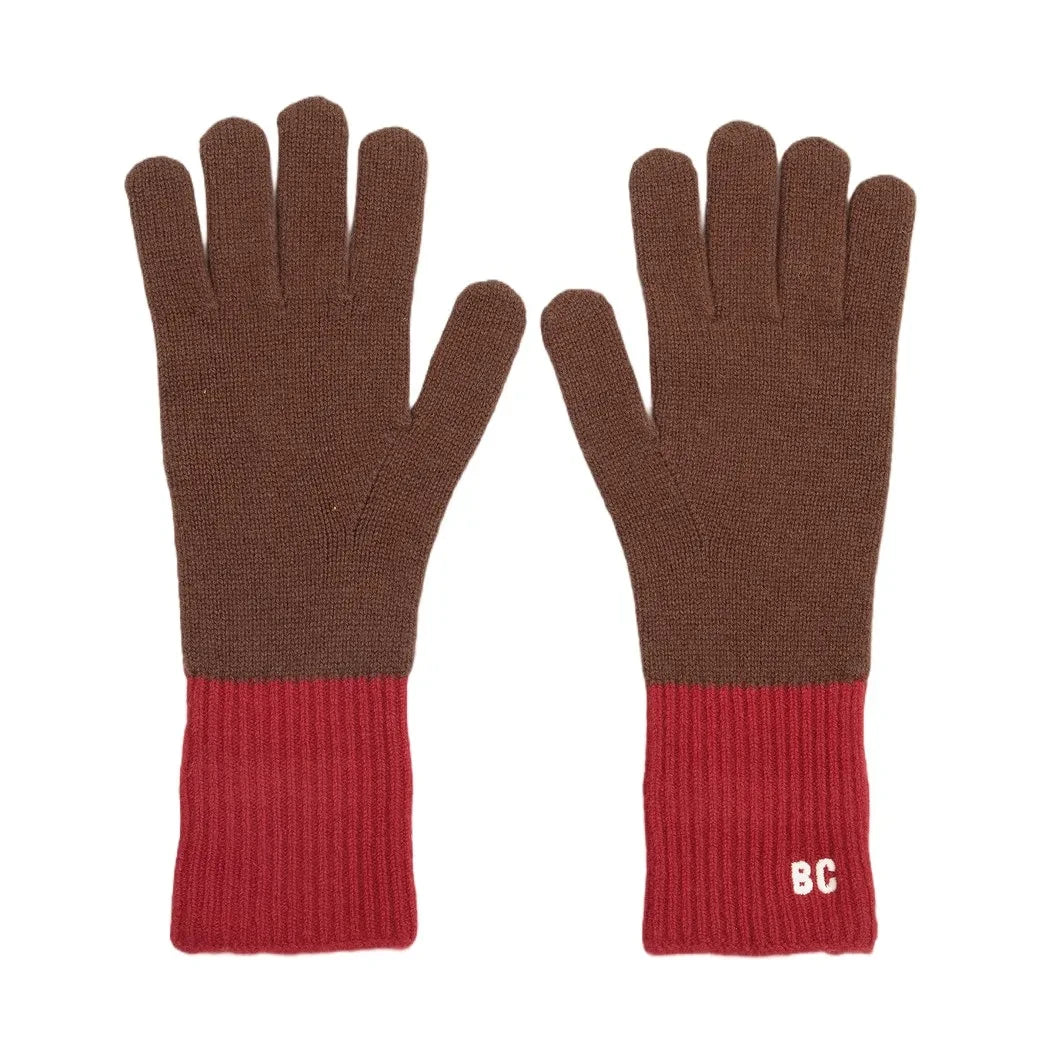 Bobo Choses - Recycled Merino Wool Gloves | Brown