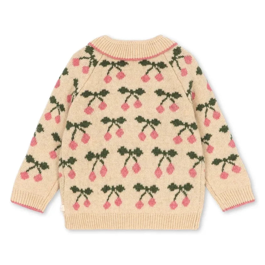 Konges Sløjd - Belou Cherry Wool Cardigan | Pink