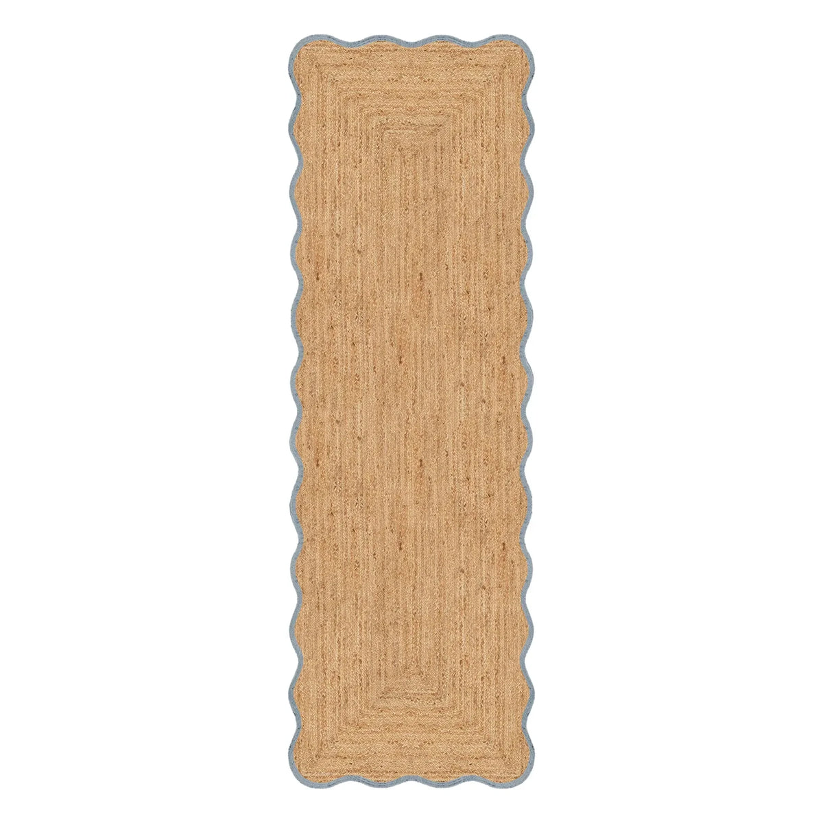 Layered - Deniztarağı jute runner rug | Blue