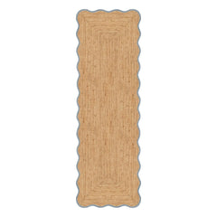 Layered - Deniztarağı jute runner rug | Blue