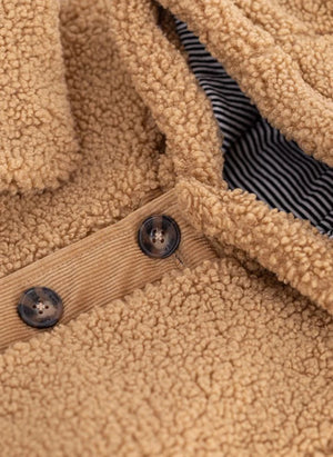 Petit Bateau - Sherpa Coat with Ears | Beige
