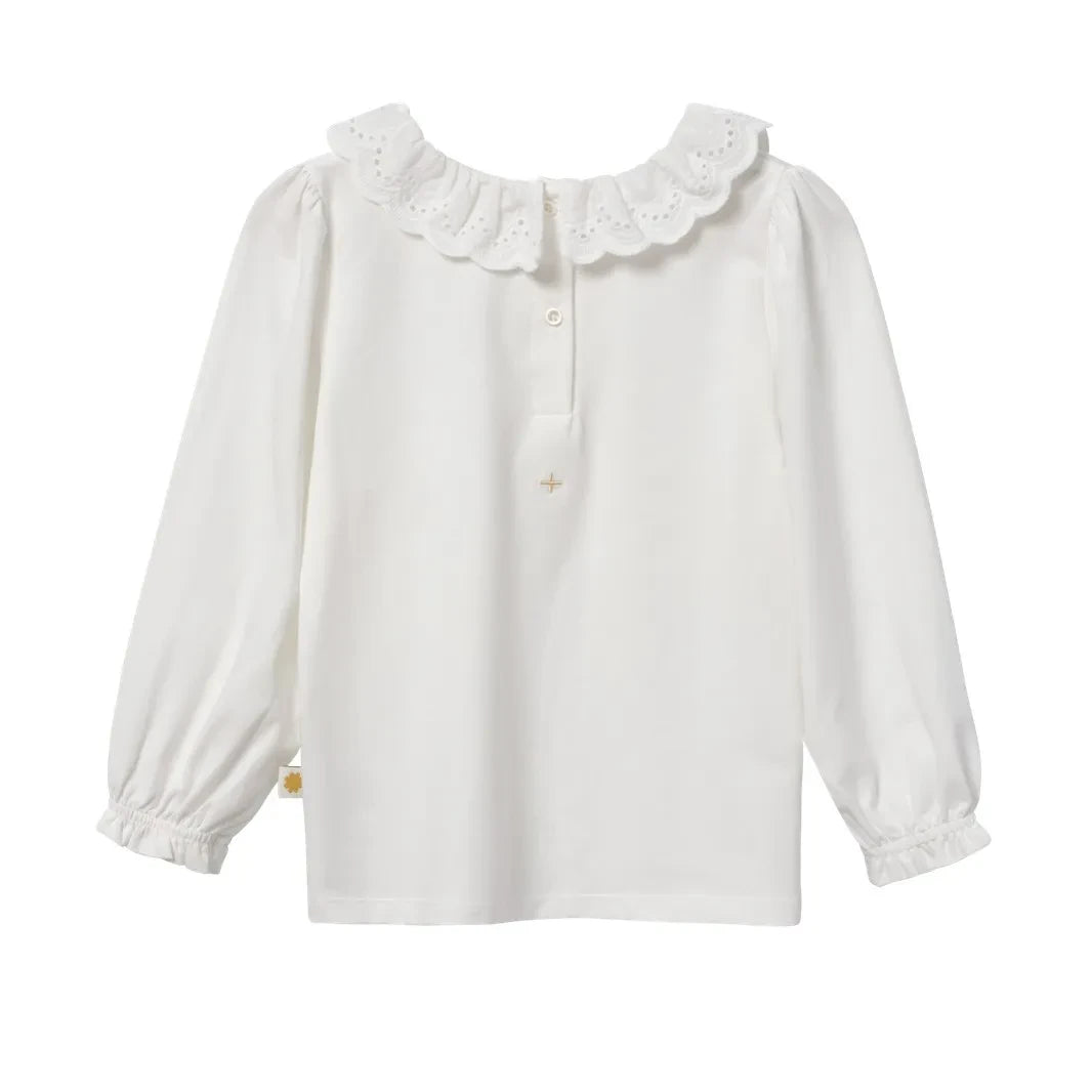 Goldie + Ace - Embroidered Blouse | White