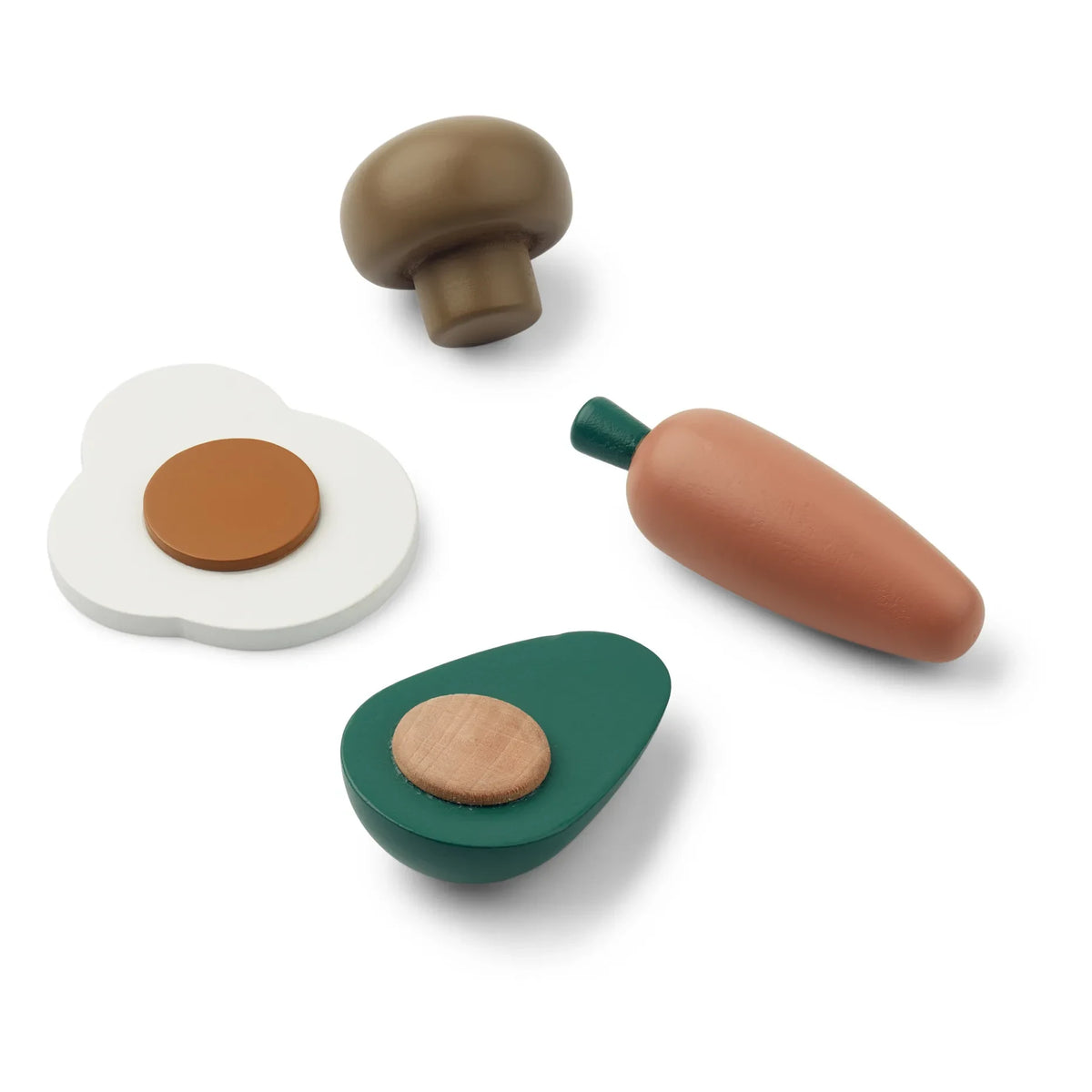 Liewood - Wooden Vegetables - Set of 4 | Green