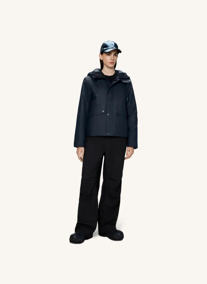 Rains - Nome Short Parka Jacket W3T3 | Navy