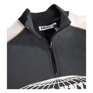 Molo - Marty organic cotton zip-up sweatshirt | Black