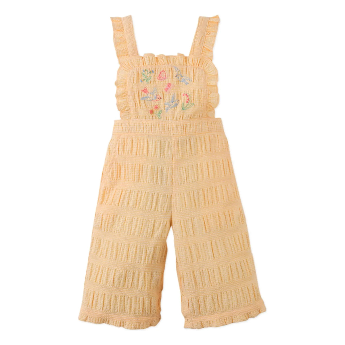 Gingersnaps - Cocona Embroidered Romper | Yellow