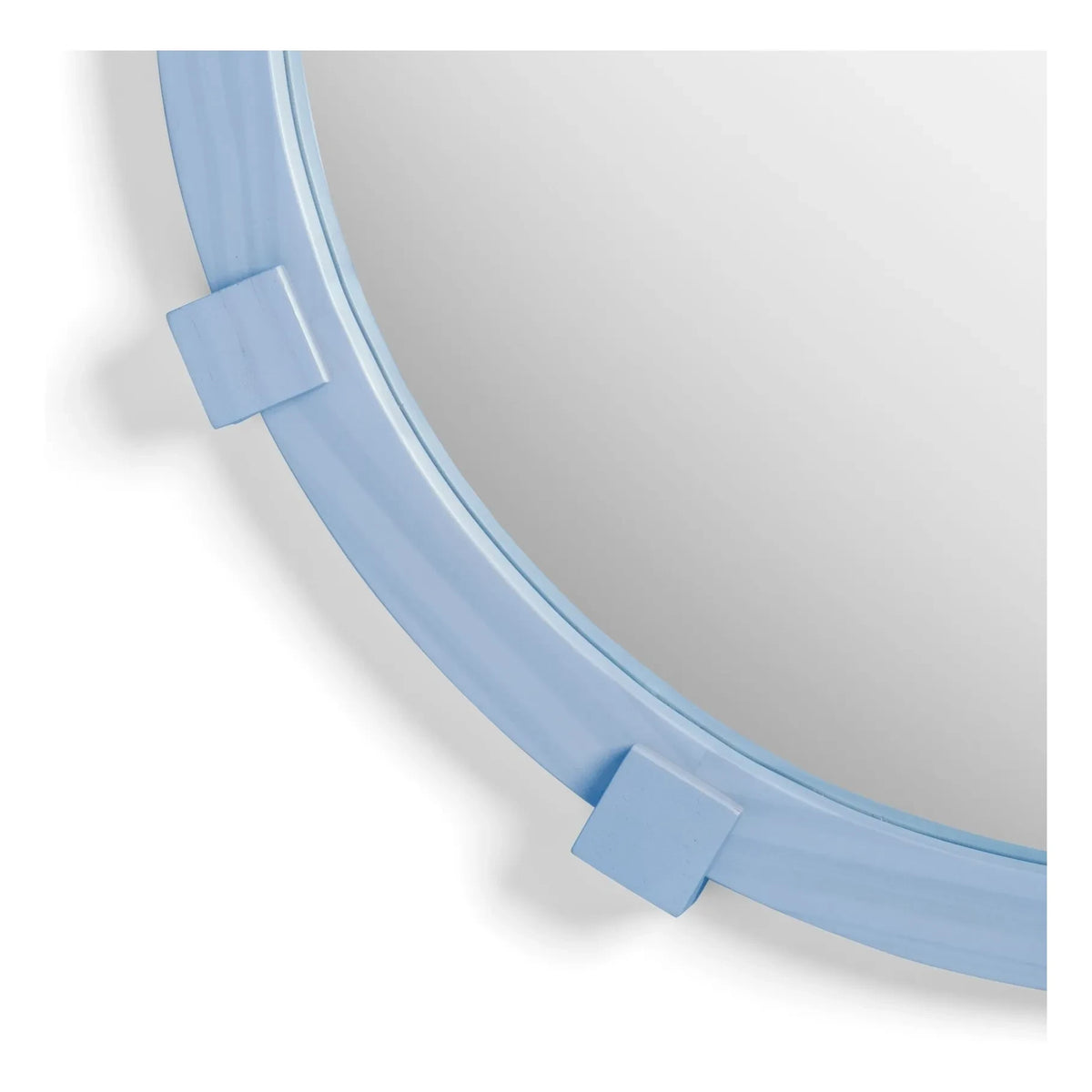 &Klevering - Chunk Round Mirror | Blue