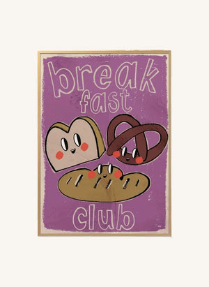Studio Loco - "The Breakfast Club" Poster | Dusty Pink