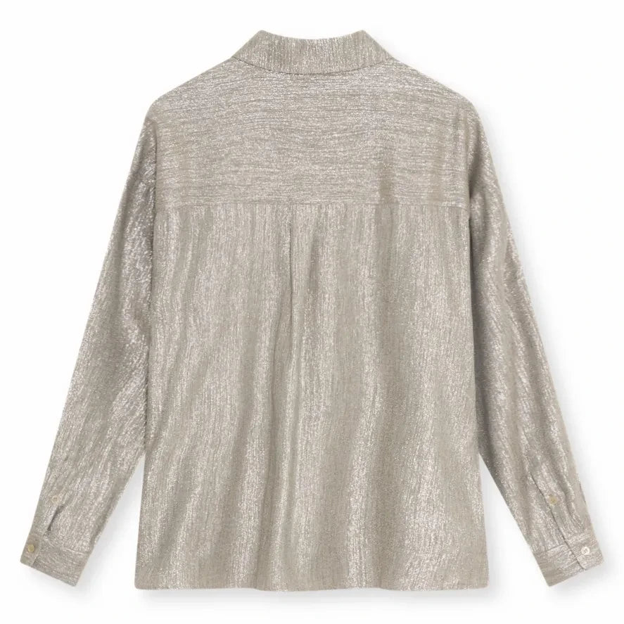 the new society - Iris shirt | Silver