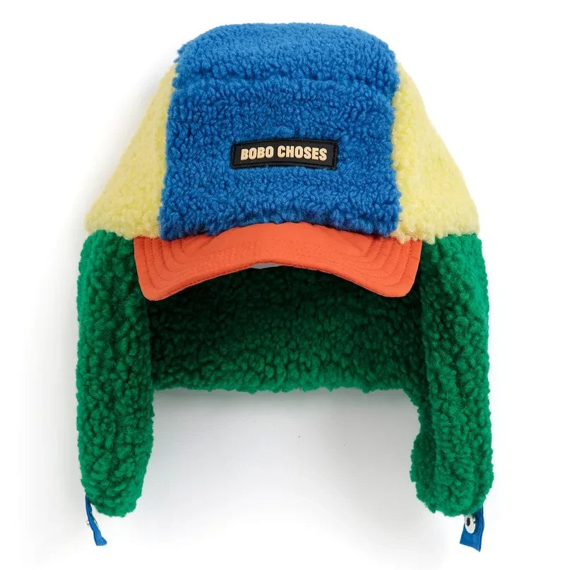 Bobo Choses - Chapka Sherpa recycled fiber look | Blue