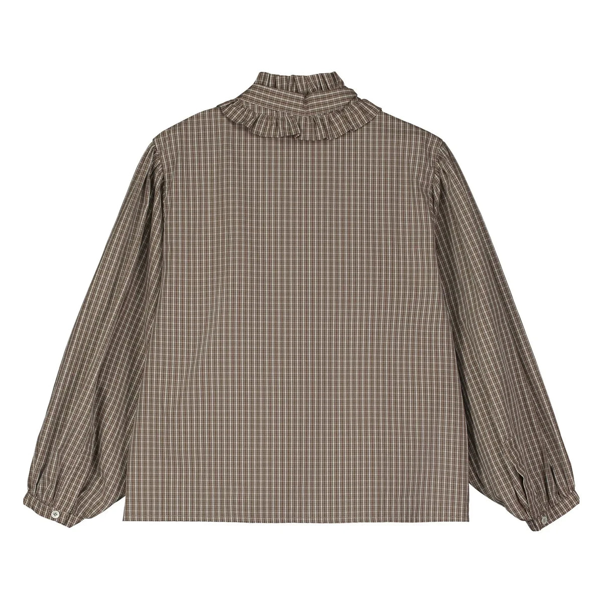 Tangerine - Checked Bow Blouse | Brown