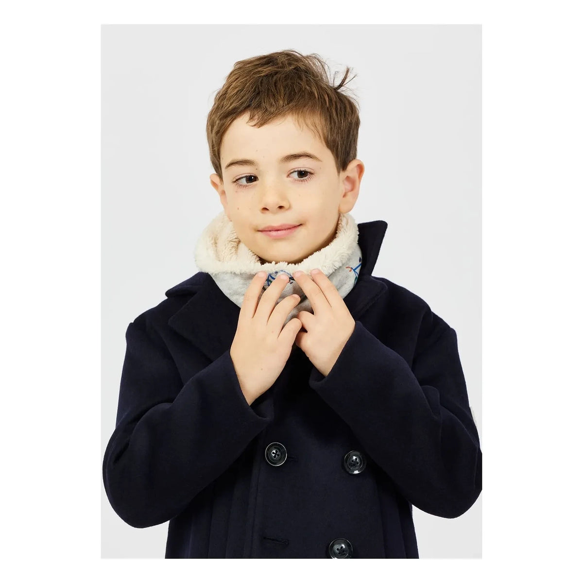 Arsène et Les Pipelettes - Organic Cotton Bicycle Neckwarmer | Gray
