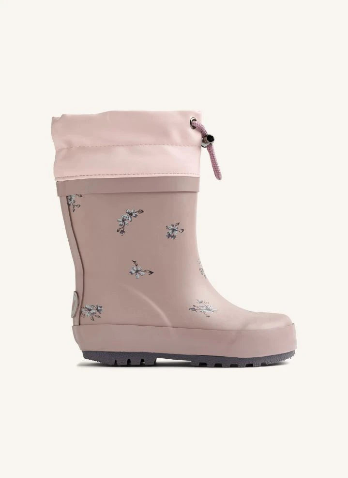 Wheat - Thermo Fleurs Rain Boots | Dust Pink