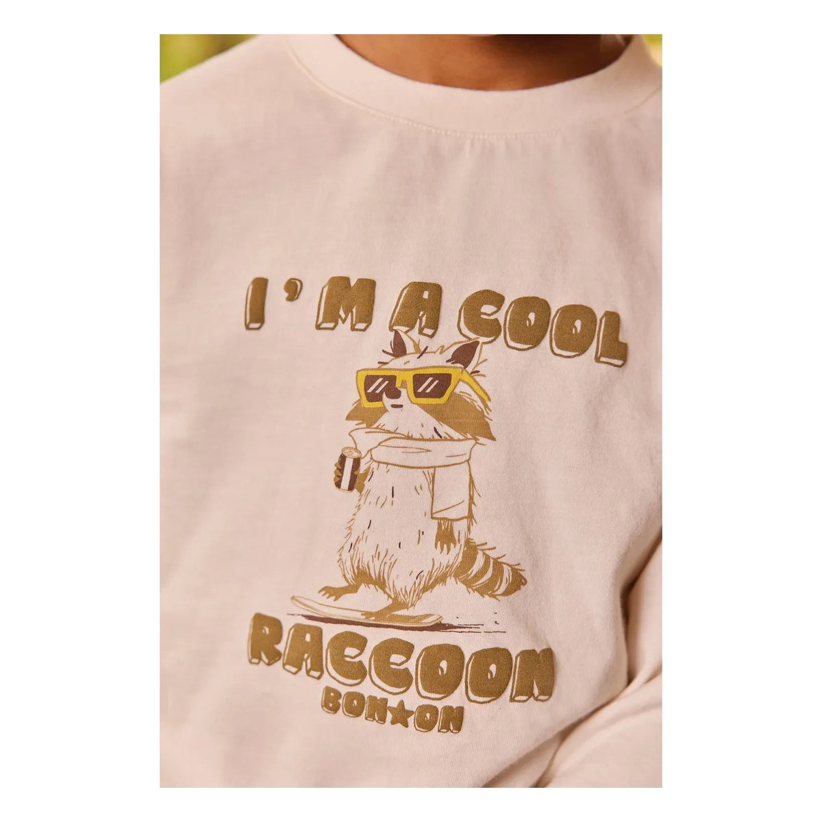 Bonton - Taxo Raccoon T-Shirt | Ecru