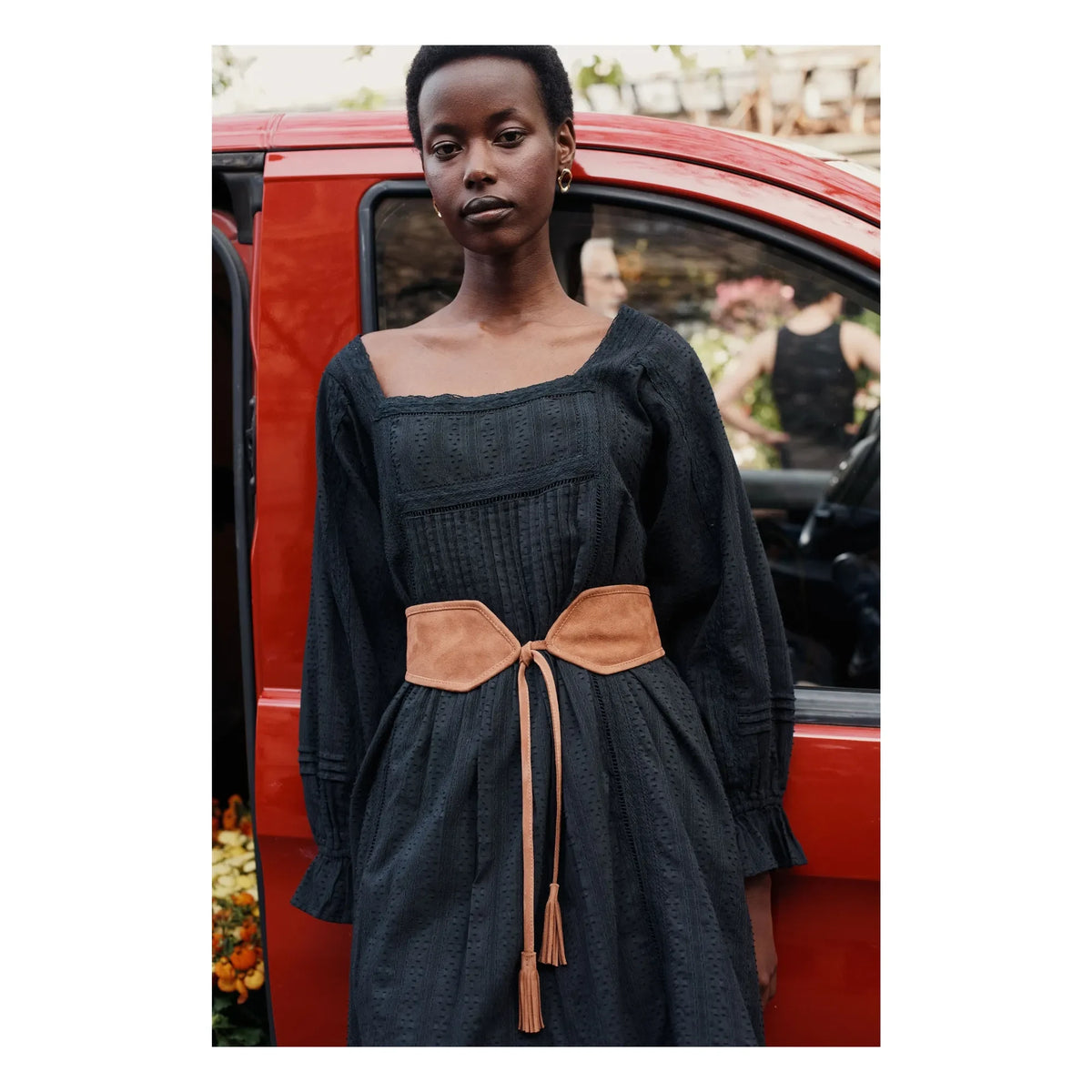 Louise Misha - Lauren organic cotton dress - Women's collection | Black