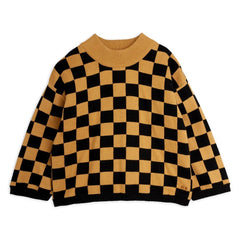 Mini Rodini - Damier organic cotton sweatshirt | Brown