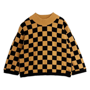 Mini Rodini - Damier organic cotton sweatshirt | Brown