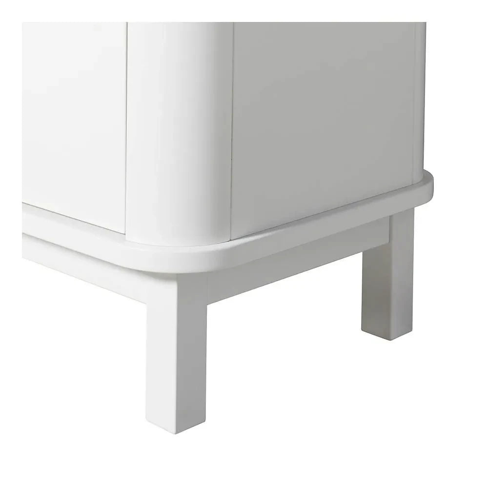 Oliver Furniture - Multi-Compartment 3-Door Birch Dresser | White