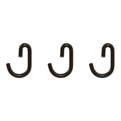 Gassien - Set of 3 Wall Hooks | Black