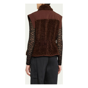 Ulla Johnson - Tariet Teddy Sleeveless Jacket | Burgundy