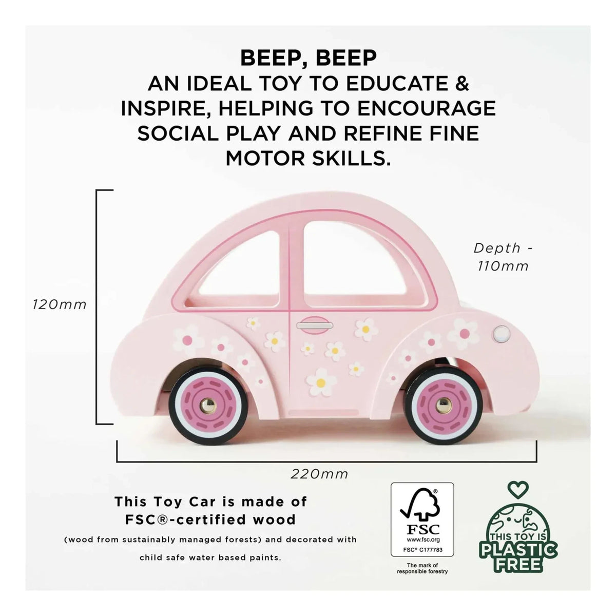 Le Toy Van - Sophie's Doll Araba | Pembe