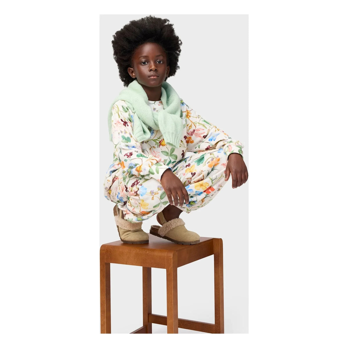 Molo - Adriana Floral Pattern Trousers | White