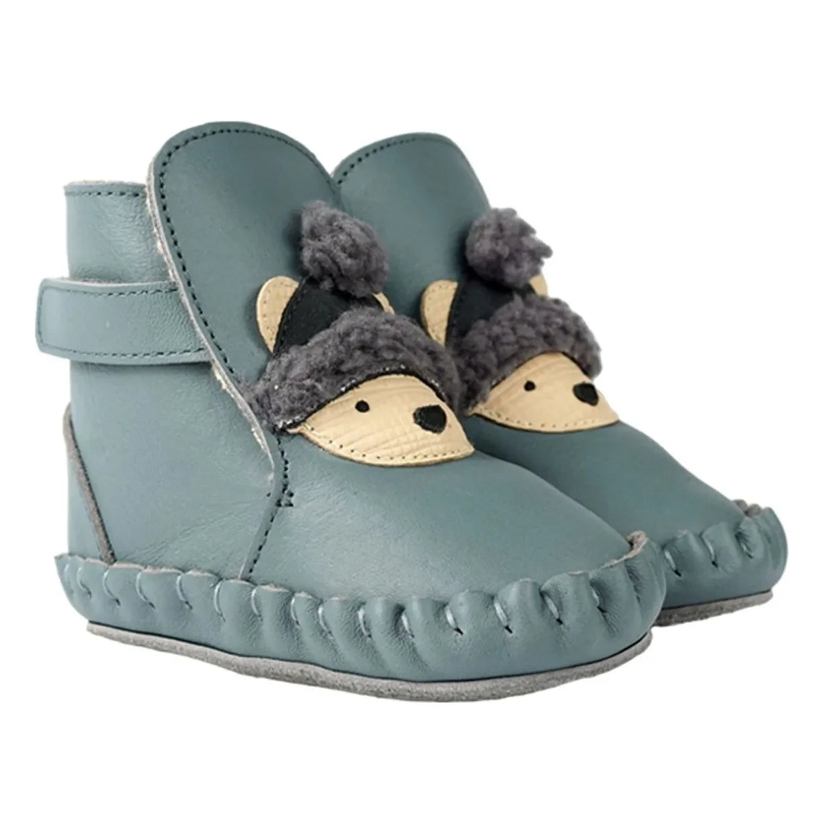 Donsje - Junus Polar Bear Slippers | Gray Blue