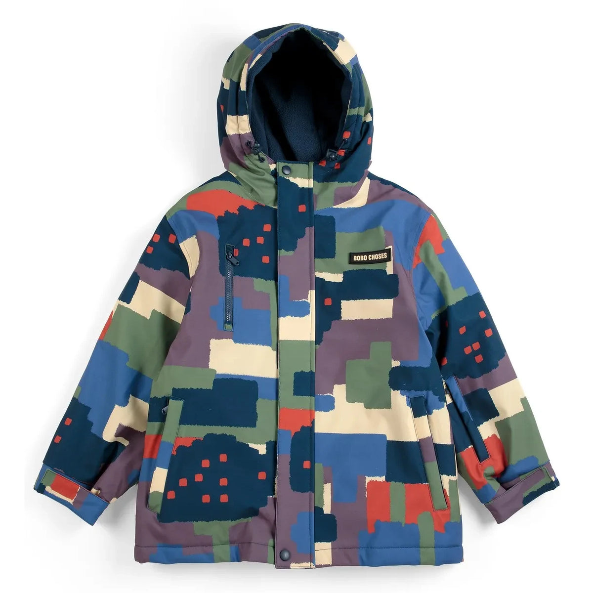Bobo Choses - Camouflage Recycled Fiber Ski Jacket | Khaki